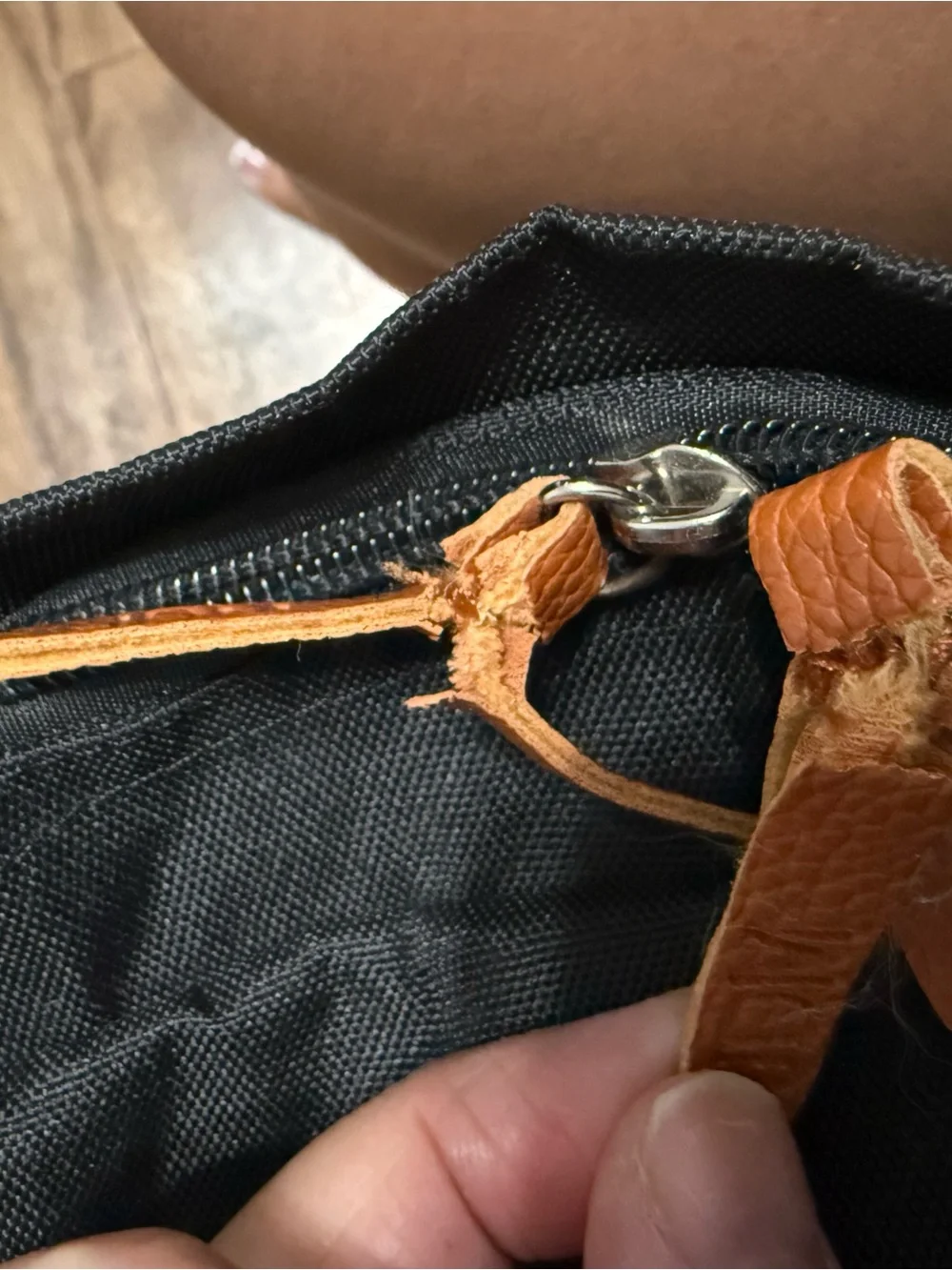 Black Backpack with Pink Straps - Unbranded